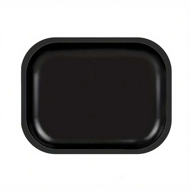 8 Pieces Smell Proof  Pouch With Combination Lock Aluminum Stash Jar Rolling Tray Travel Kit - Black - View 7