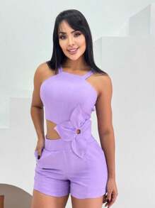 Women Jumpsuits - Lila Púrpura - Ver 1