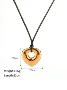 1件18k鍍金時尚吊墜項鍊,適合女士日常佩戴 - 彩色 - 查看 23