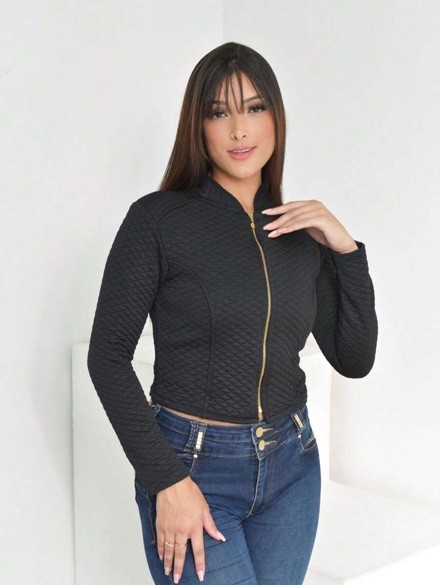 Women Jackets - 黑色 - 查看 1