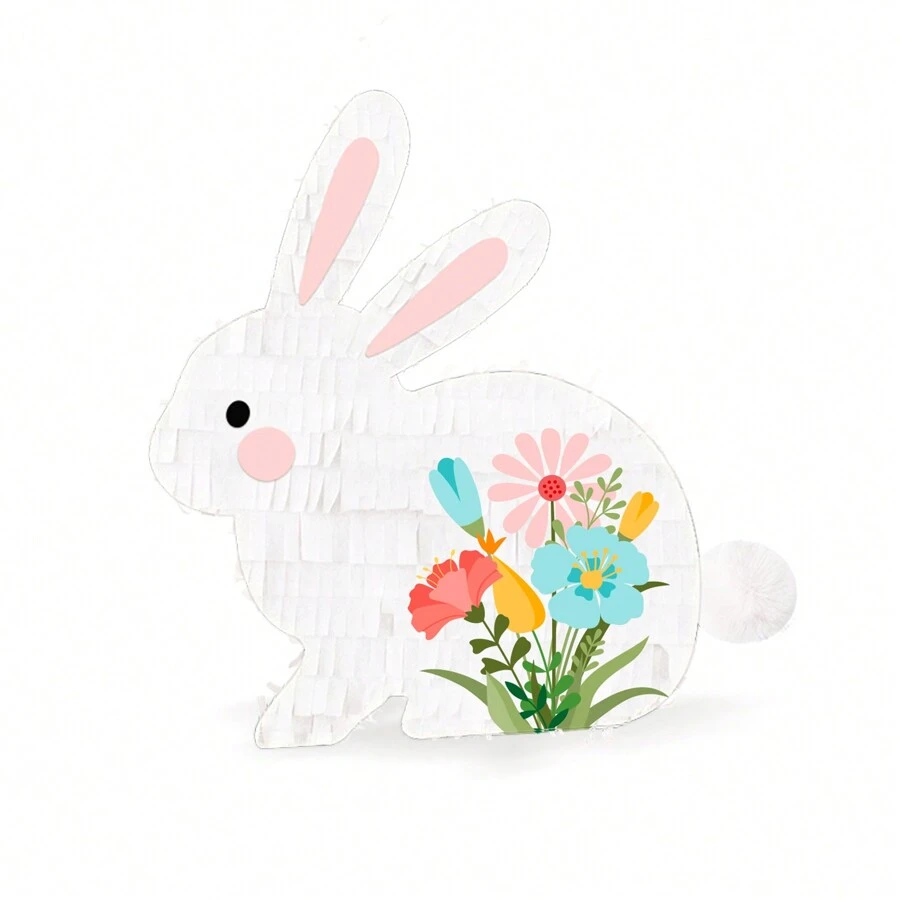Easter Bunny Pinata Flower Rabbit Pinata For Easter Decoration Birthday ...