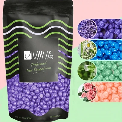 Viilife 硬蜡珠；散装硬蜡豆；家用打蜡蜡珠；蜡豆罐