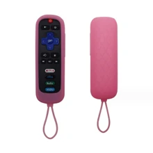 1入適用於TCL Roku的遙控器保護套，夜光和矽膠手柄帶，防摔防汗防滑 - 綠色 - 查看 5
