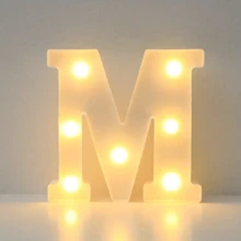 1入組21cm/8.26英寸字母LED燈光數字燈裝飾，電池夜燈，適用於家居婚禮生日聖誕派對裝飾，字母數字燈家居裝飾 - 黃色 - 查看 25
