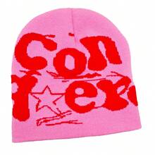 1 Miếng Của phụ nữ Y2K Phong cách Dệt hoa Mũ len Với Thiết kế chữ cái , Thích hợp Đối với Mặc hàng ngày - Nhiều màu - Xem 9