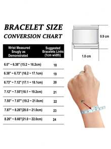 1pc Fashionable Italy Stainless Steel 26 Red Letter Pendant 9mm Modular Bracelet, Unisex, Handmade, Detachable Diy Jewelry