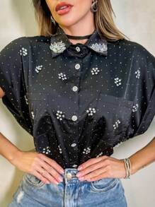 Women Blouses - màu đen - Xem 3