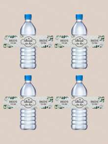 1 Set Of 10pcs Wedding Party Water Bottle Stickers - Multicolor - View 3