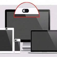 3pcs Ultra-Thin Webcam Covers Web Camera Sticker Cover Cap For Laptop Macbook Mobile Phone PC - Black - View 2