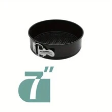 3 Pieces Of Spring-Lock Cake Pans (5 Inches/7 Inches/9 Inches), Detachable Bottom Baking Cake Molds, Loose-Bottom Baking Pan, Non-Stick Cheesecake Pan, Leak-Proof Round Cake Baking Pan, Oven Accessories, Baking Tools, Kitchen Accessories - Black - View 13