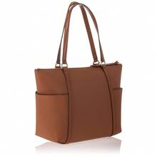 Michael Kors Women's Sullivan Top Zip Leather Tote Bag - màu nâu - Xem 4