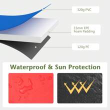 Trampoline Pad, 12ft 14ft Replacement Trampoline Pads, No Holes For Pole, Waterproof Trampoline Spring Cover Padding Surround Pad - Multicolor - View 6