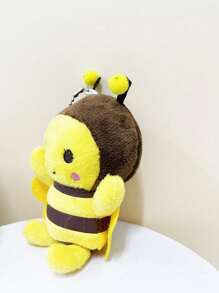 1 件蜜蜂设计宠物毛绒玩具可爱动物互动宠物狗牙齿清洁咀嚼玩具狗和猫玩具，互动宠物咀嚼玩具，女婴玩具，蜜蜂宝宝，青蛙泰迪熊 - 彩色 - 查看 3