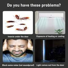 37inch Door Bottom Single Side Door Draft Stopper Windproof, Rainproof And Soundproof Strip, Suitable For Indoor/Outdoor, 1pc/Pack, Multiple Colors Available