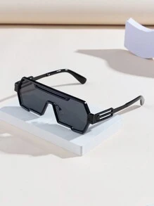 masculinos com armação de metal, detalhes geométricos multicoloridos, acessórios de moda, cores opcionais, ideais para praia, férias de verão, atividades ao ar livre e viagens. - Multicolorido - Ver 6