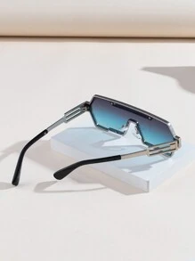 masculinos com armação de metal, detalhes geométricos multicoloridos, acessórios de moda, cores opcionais, ideais para praia, férias de verão, atividades ao ar livre e viagens. - Multicolorido - Ver 8