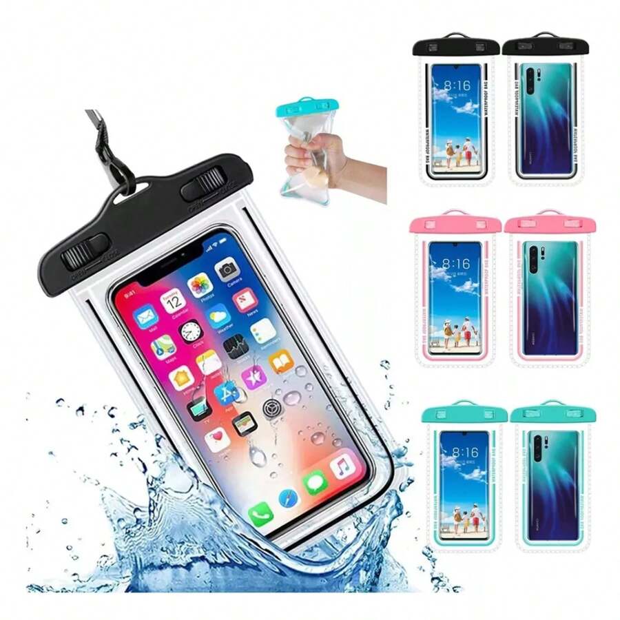 T&N Funda Bolsa Protector Contra Anti Agua Celular Impermeable - Multicolor - Ver 1