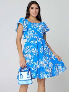 Tween Girls Dresses - 藍色 - 查看 2