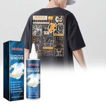 1瓶100ml衣服印花去除劑圖案字母快速清除印花清潔除去劑,適用於家用布料產品。 - 藍色 - 查看 1