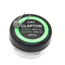 10入/盒,花式發熱線,成品電阻線,預先建造的clapton Alien Tiger Quad Hive Fused Clapton Flat Twisted Mix Twisted Hive發熱線預建造整裝線圈。 - 銀色 - 查看 6