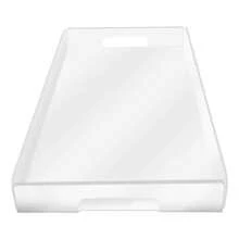 Bandeja Organizadora Acrilico Cristal Grande Penteadeira - Transparente - Visão 3