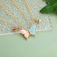Set de 4 piezas Collar y pulseras de la mejor amiga, juego de collar y pulsera ajustable para amistad, mejor regalo para niñas - Multicolor - Ver 6