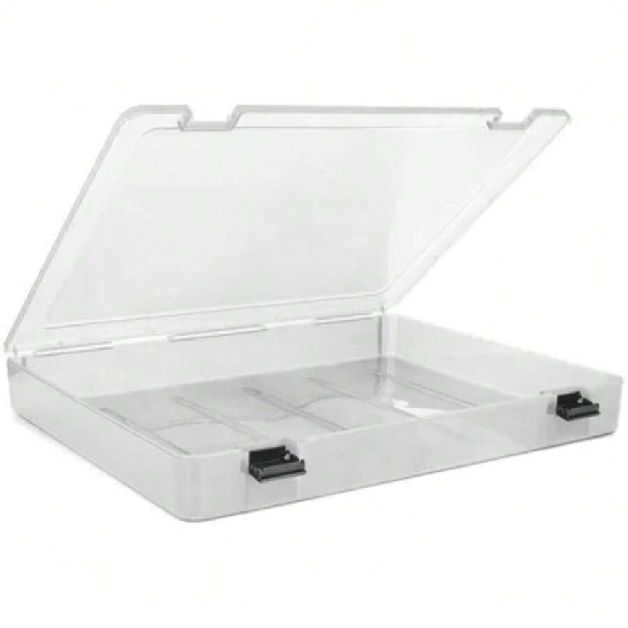 Pasta em PP rígido Ofício Cristal p/300 folhas - Transparente - Visão 1