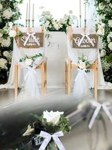 20 件白色蝴蝶结配缎带，适用于婚车、餐桌、家居、花束、礼物、毕业典礼、节日、圣诞节、万圣节、母亲节和生日装饰 - 白色 - 查看 1