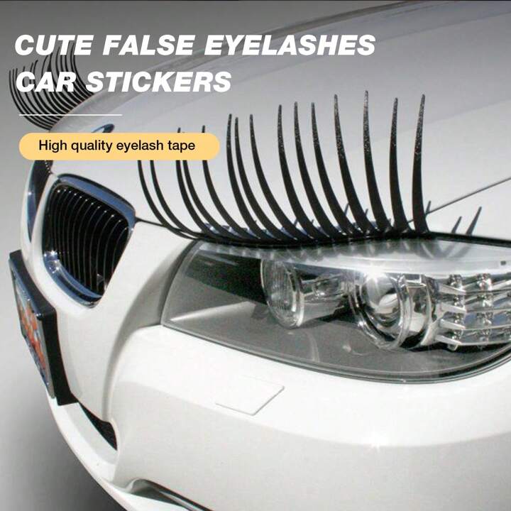 Eyelashes for Car Headlights Eyelash Sticker Decals for Car, eyelashes