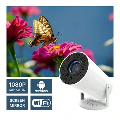 Staratlas 迷你投影機4k 1080p支援、便攜式投影機wifi6 Android 11,智能投影機自動水平校正,270度旋轉室外電影投影機,兼容手機