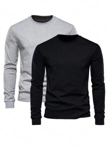 Men T-Shirts - 灰色 - 查看 1