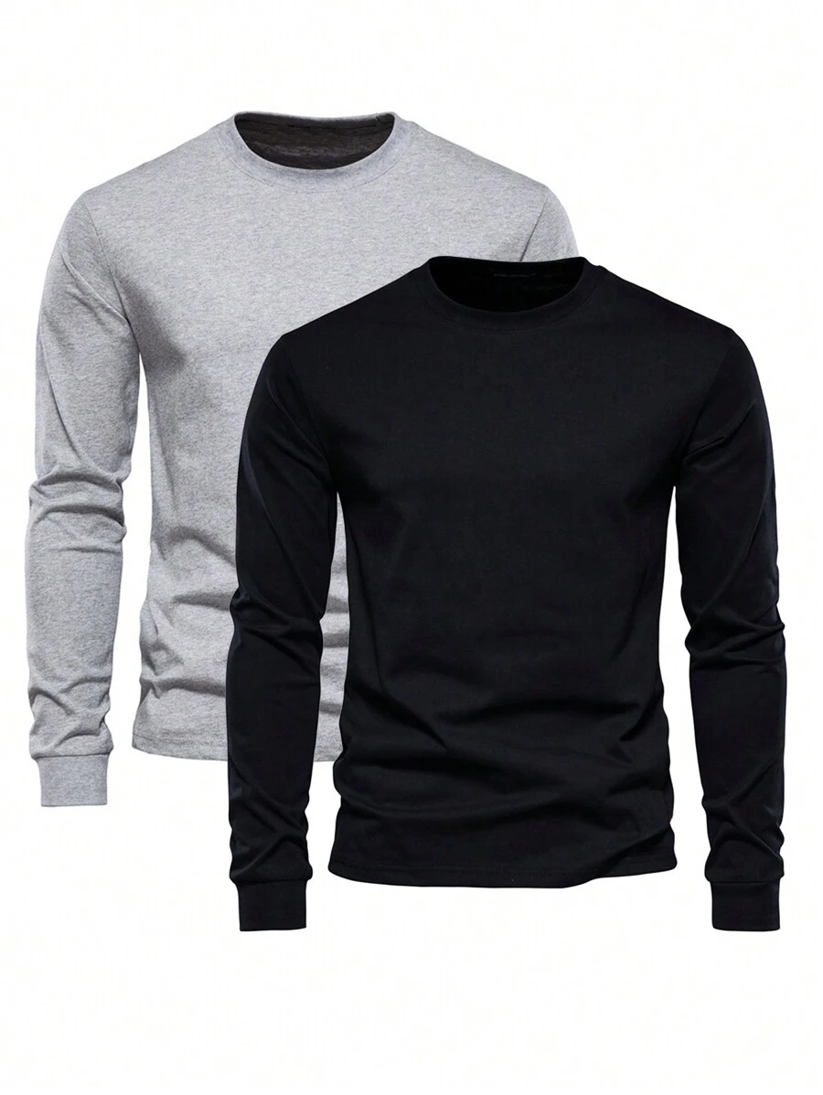 Men T-Shirts - 灰色 - 查看 1