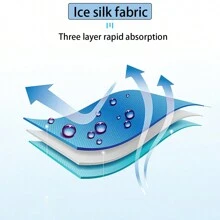 1 Stück Sommer Eis Seidenhandtuch, Sporttuch für Outdoor-Einsatz, schnell trocknend und kühlend, mit Silikonbeutel zur Aufbewahrung, ein kühles und tragbares Handtuch geeignet für Outdoor-Reisen, Fitness, Laufen, Schwimmen, Strand und andere Anlässe - Verschiedenfarbig - Übersicht 8