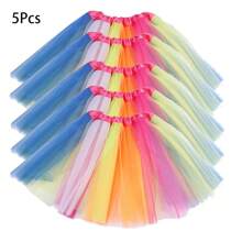 1pc/3pcs/5pcs Neon 80s Tutu Skirt, 3-Layers, For Princess Dress Up, Party, Performance, Christmas, Festival, Mardi Gras, Ballet Performance, Party Gift - Mesh Tutu Skirt - View 47