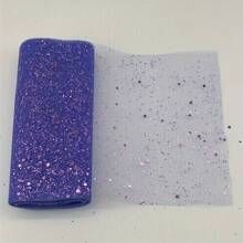 10Yards 6inch Glitter Tulle Roll Soft Tulle Ribbon For Party Decoration DIY Crafts Tutu Skirt Accessories Wedding Backdrop Stage Decoration Sewing Mesh