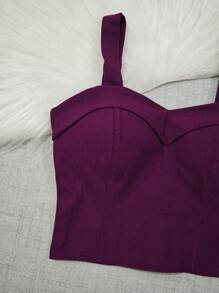 Women Tank Tops & Camis - Màu tím - Xem 2