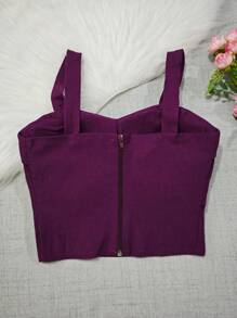 Women Tank Tops & Camis - Màu tím - Xem 3