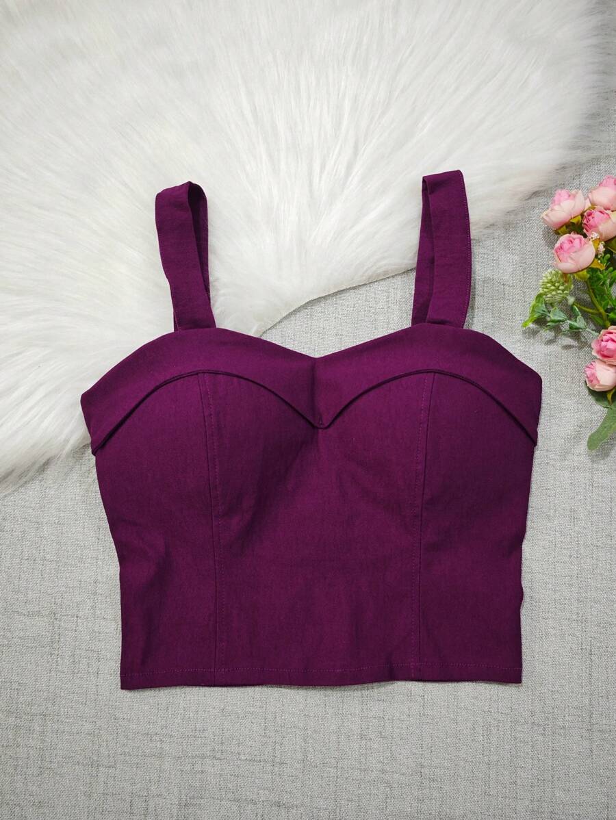 Women Tank Tops & Camis - Màu tím - Xem 1