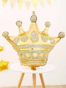 1只30英寸大皇冠箔氣球,mylar氣球,可用於生日、婚禮、聖誕派對裝飾 - 30in/1pc - 查看 3