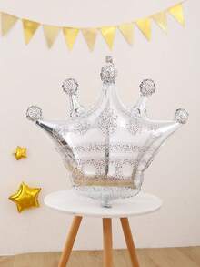 1只30英寸大皇冠箔氣球,mylar氣球,可用於生日、婚禮、聖誕派對裝飾 - 30in/1pc - 查看 1