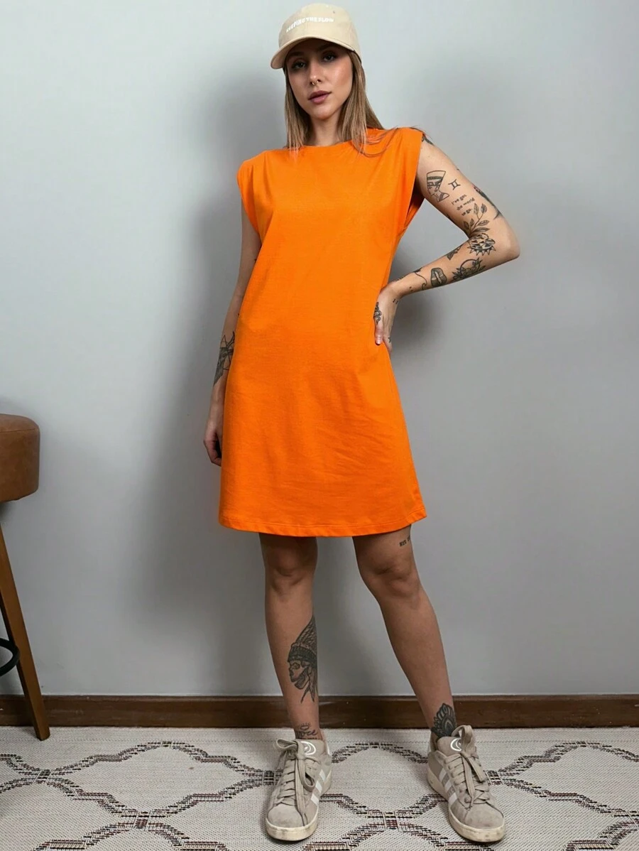 Aveloz Women Dresses - 橘色 - 查看 1