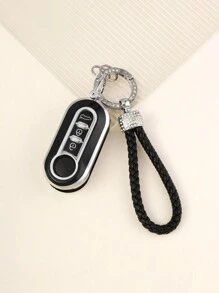 2 件菲亚特汽车钥匙扣套 + 钥匙扣，菲亚特汽车系列 TPU 材质防刮防摔 + 0.1mm 超薄超静音 | 3 键精确贴合车型（含安装螺丝刀）防摔耐磨便携设计 360° 信号保护防指纹涂层保持如新 [请查看详情页了解兼容型号] - 黑色 - 查看 7