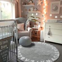 1pc Cartoon Round Carpet, Game Mat, Bedroom Rug, Crawling Mat, Washable Non-Slip Carpet For Home Decoration, Room Carpet - Multicolor - View 7