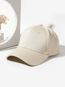 跨境春夏季透氣小方格運動棒球帽，新款男女通用，戶外運動休閒平頂帽 - 多色 - 查看 11