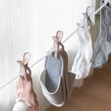 Windproof Quilt Clips For Household Use A Clothes Peg For Drying Sheets   Fixed Air Drying Clip Plastic Clips - Pink - View 3