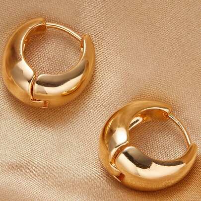 1對復古極簡幾何耳環