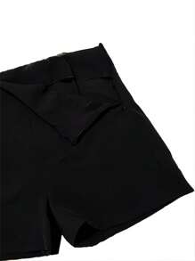 Women Shorts - 黑色 - 查看 3