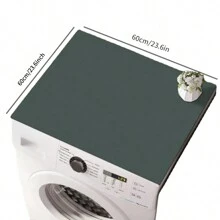 1 pieza Cubierta protectora para lavadora y secadora, Cubierta de lavadora y secadora de tierra de diatomeas de secado rápido y muy absorbente, Protector, Bolsa, Organizador, Almacenamiento, Boda, Y2k, Fiesta - Gris - Ver 6