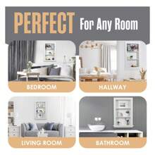 Recessed Medicine Cabinet, Wall Niche, In Shelves, Shelf Insert, 14"W X 24"H ID, 17"W X 27"H OD, 3 Tier, White, Wood, Shallow Drywall Cabinets, Between Studs Shelving, Open Bathroom Cubby | YONGSTYLE - Multicolor - View 4