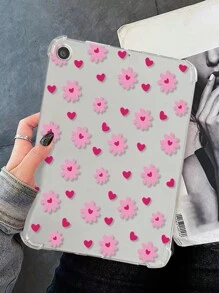 Ốp Mềm Bảo Vệ Màu Đen Sơn Màu Hoa Tương Thích Với Ipad Pro 11inch, Air 4/5 10.9inch, 2023 Ipad 10 10.2inch Mới, Máy Tính Bảng Mini 6/5, Chống Rơi/Chống Bẻ Cong/Phong Cách Tối Giản - Nhiều màu - Xem 3